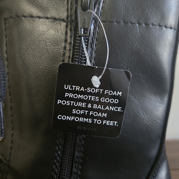 Arizona Jean Company Joyce Combat Boots Womens Size 9M Black Lace Up Memory Foam - Picture 3 of 14